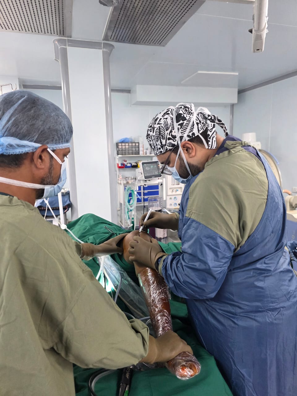 Knee injection and physio